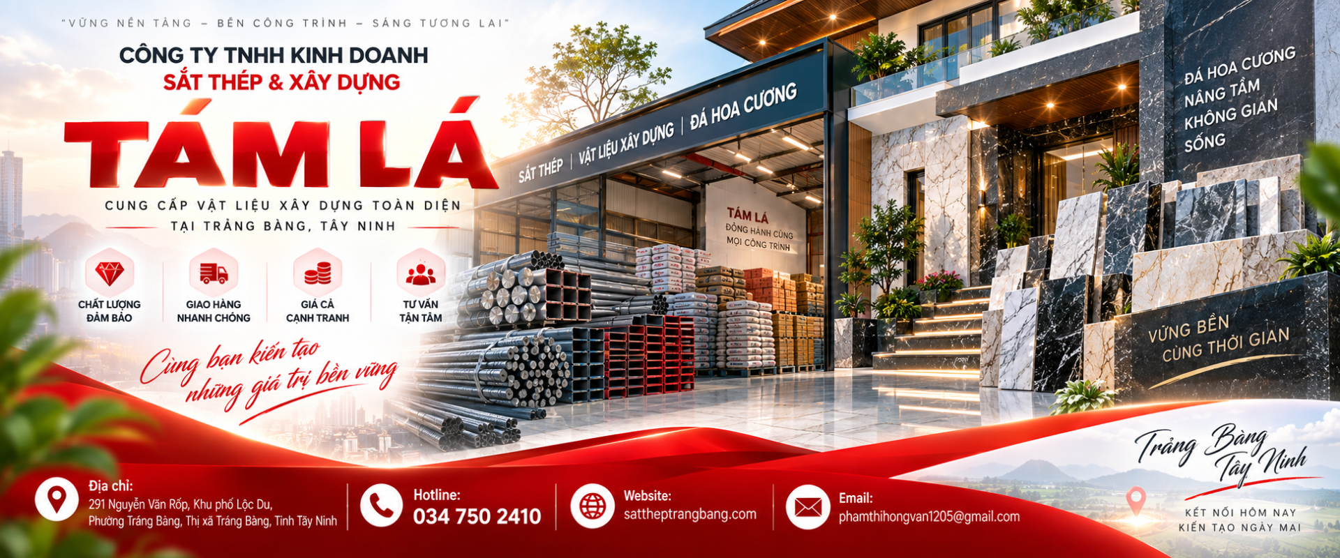 CÔNG TY TNHH KINH DOANH SẮT THÉP & XÂY DỰNG TÁM LÁ